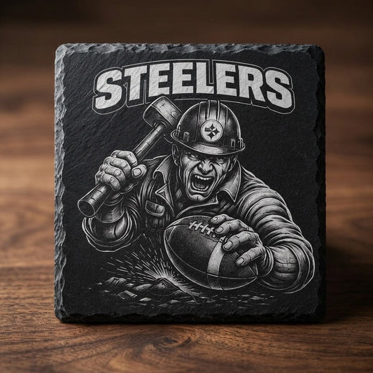 Steelers Slate Game Day Coaster - Set of 4
