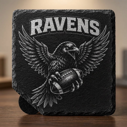 Ravens Slate Game Day Coaster - Set of 4