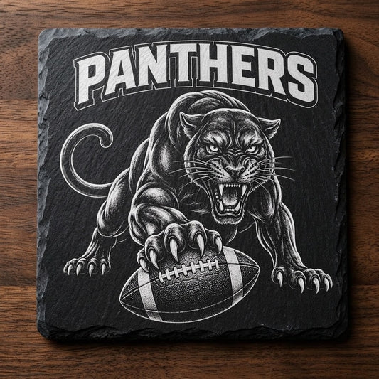 Panthers Slate Game Day Coaster - Set of 4