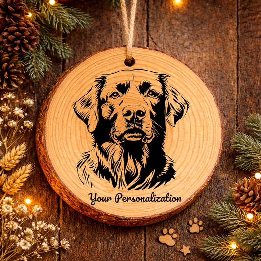 Chesapeake Bay Retriever Dog Ornament – Rustic Wooden Keepsake
