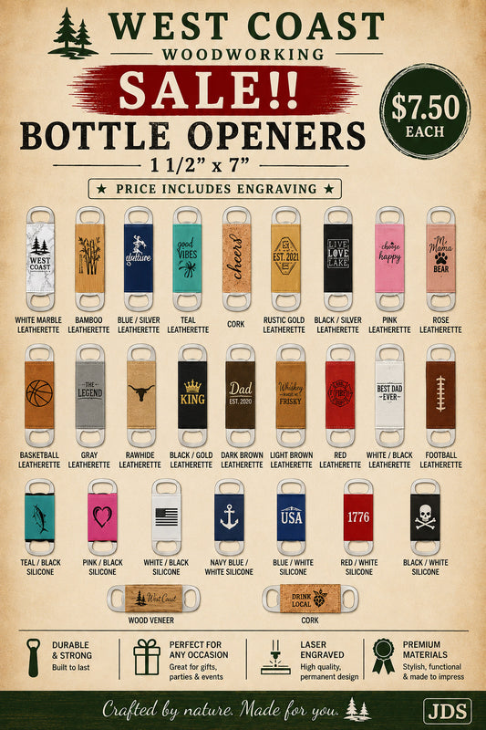 Engraved Bottle Openers