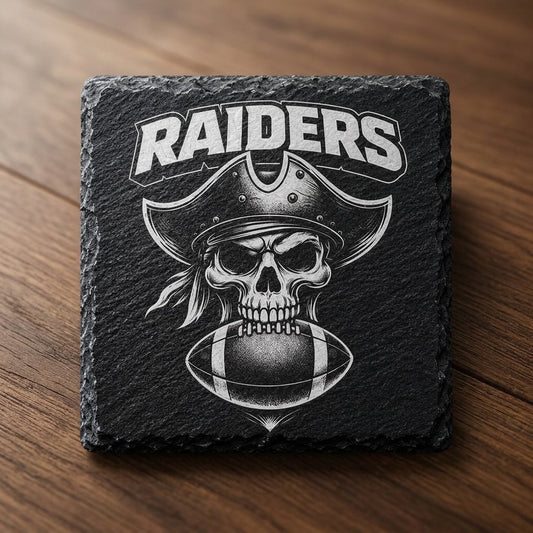 Raiders Slate Game Day Coaster - Set of 4