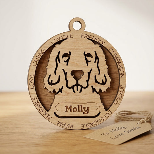English Setter 2-Layer Laser Cut Ornament