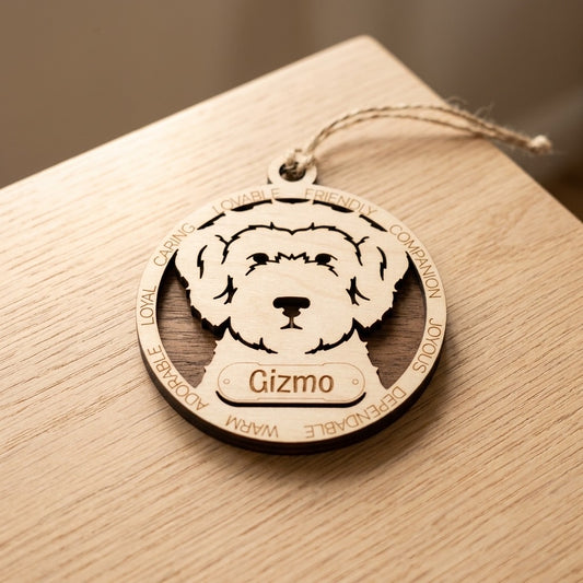 Boordoodle 2-Layer Laser Cut Ornament