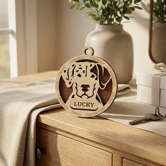Catahoula Leopard Dog 2-Layer Laser Cut Ornament