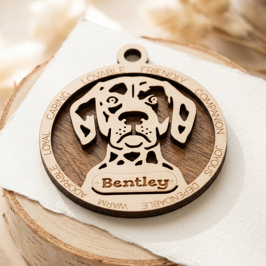 Dalmation 2-Layer Laser Cut Ornament