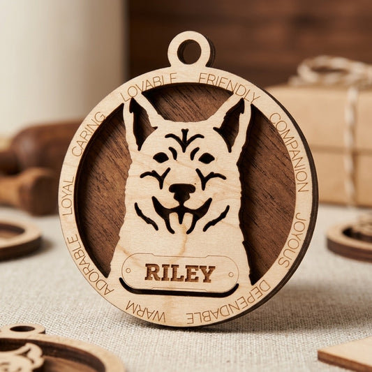 Dingo 2-Layer Laser Cut Ornament