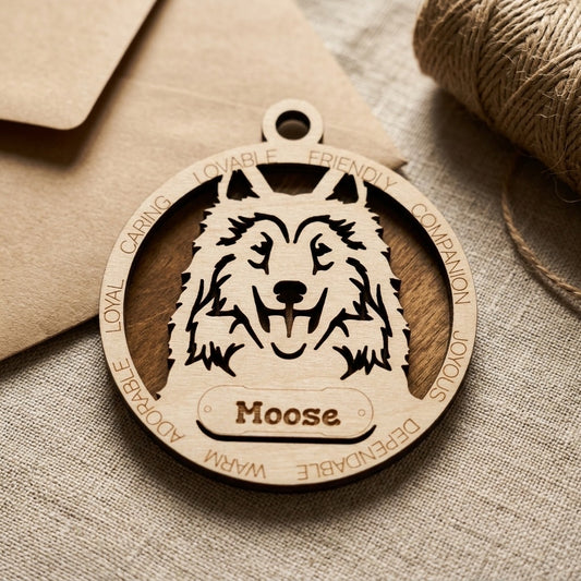 Collie 2-Layer Laser Cut Ornament