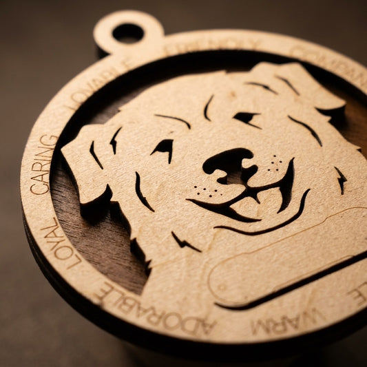 Great Pyrenees 2-Layer Laser Cut Ornament