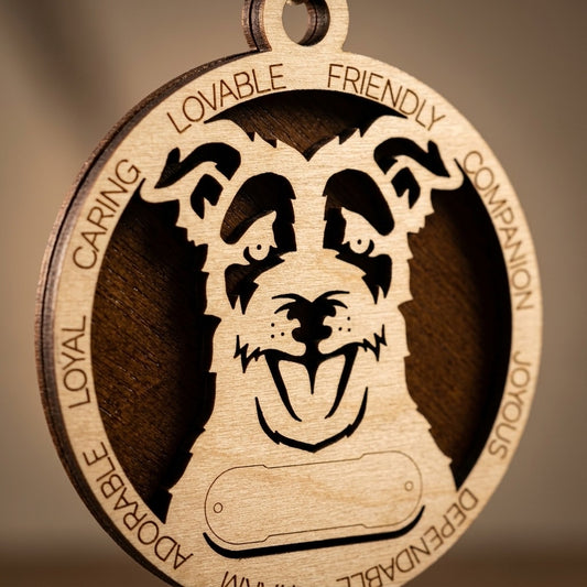 Jack Russell (Long Hair) 2-Layer Laser Cut Ornament