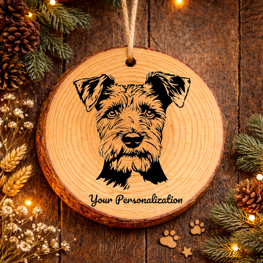 Lakeland Terrier Dog Ornament – Rustic Wooden Keepsake