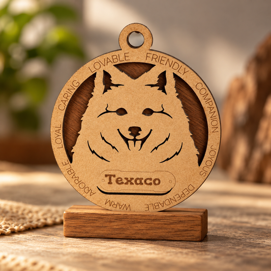 Australian Spitz 2-Layer Laser Cut Ornament