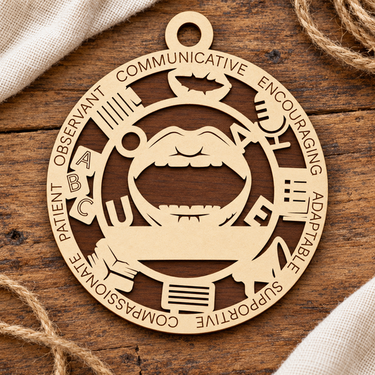 Speech Therapist #1 2-Layer Laser Cut Ornament