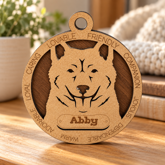Jindo 2-Layer Laser Cut Ornament