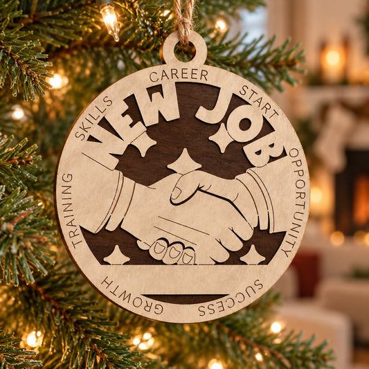 New Job #1 2-Layer Laser Cut Ornament