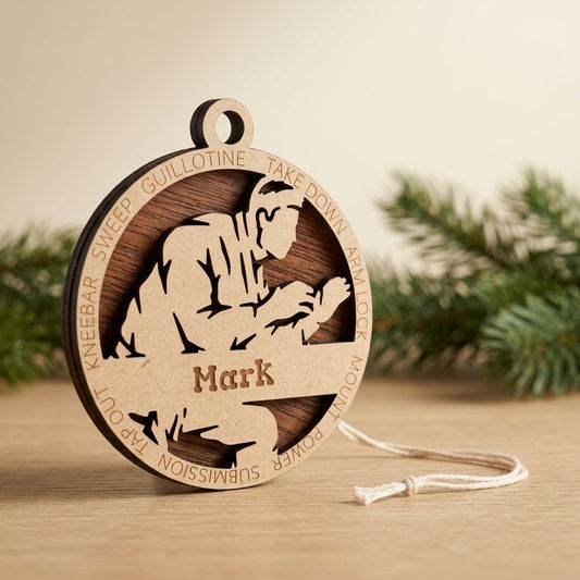 Martial Arts Laser Engraved Ornament