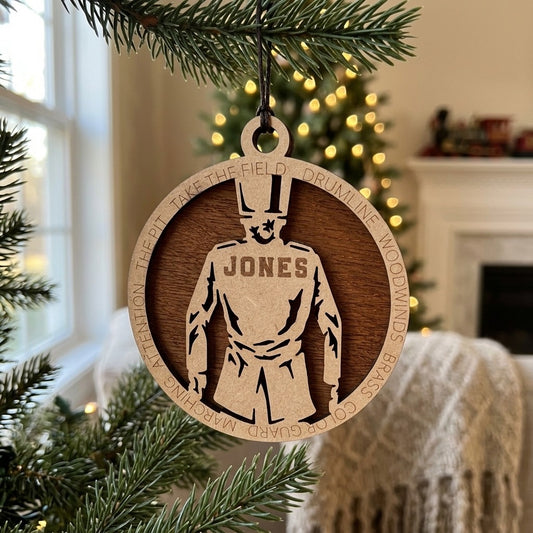 Marching Band Laser Engraved Ornament