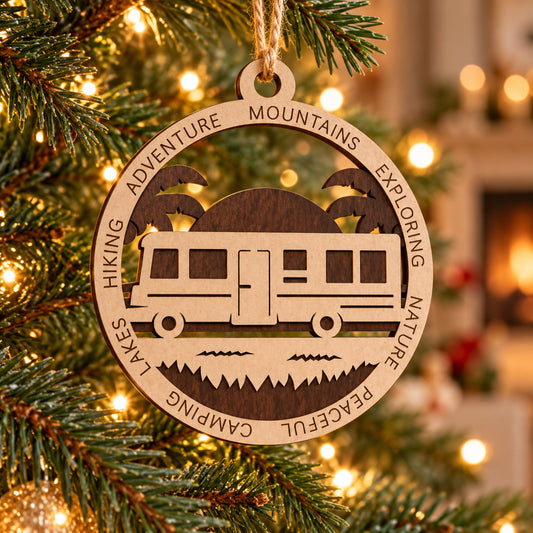 Class A Beach #2 2-Layer Laser Cut Ornament