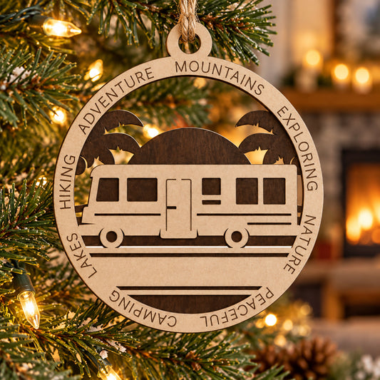 Class A Beach #1 2-Layer Laser Engraved Ornament