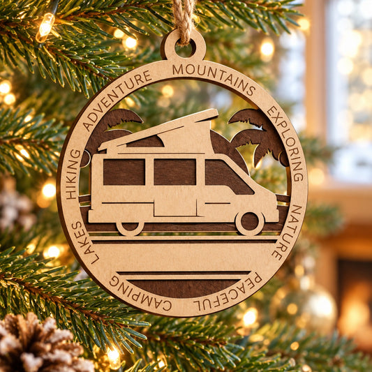 Class B Beach #1 2-Layer Laser Cut Ornament