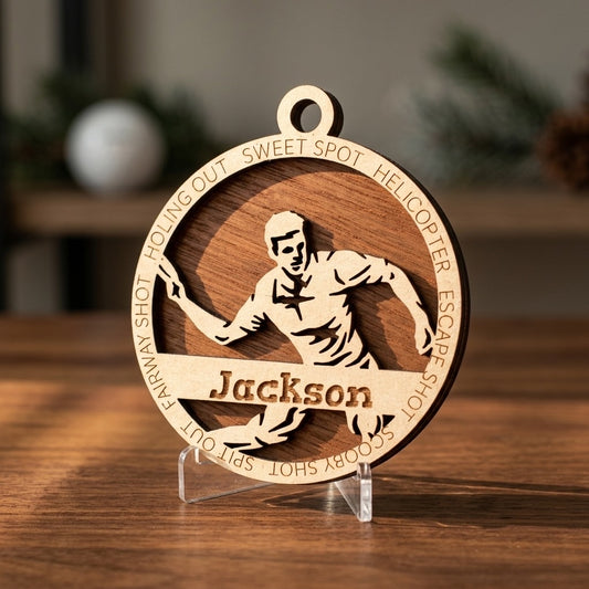Disc Golf Custom Laser Engraved Ornament