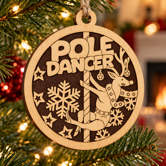 Pose Dancer 2-Layer Laser Cut Ornament
