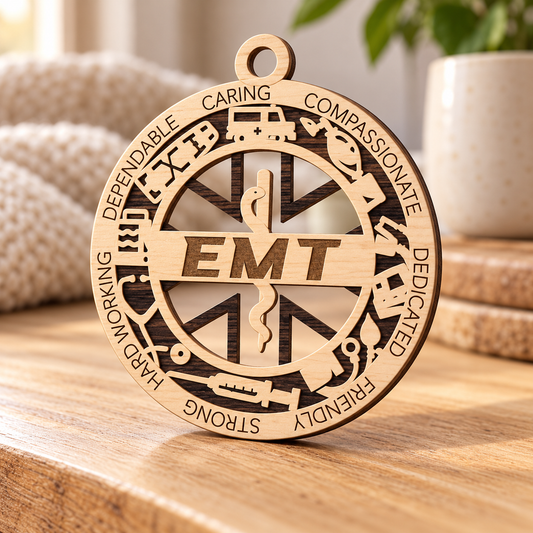 EMT 2-Layer Laser Cut Ornament