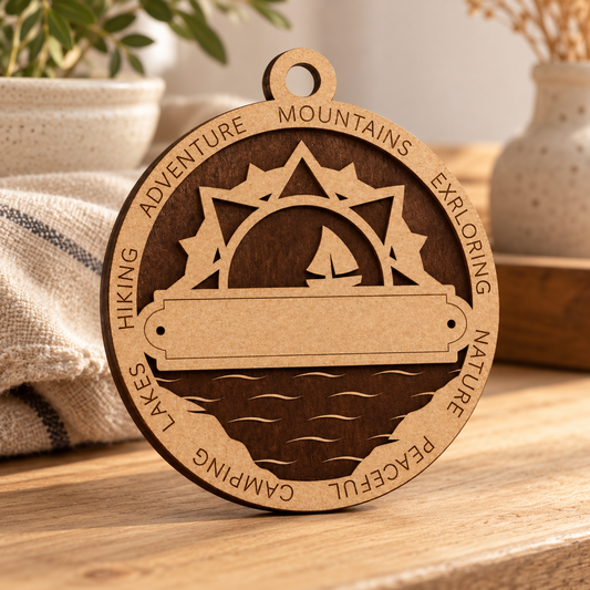 Sun #1 2-Layer Laser Cut Ornament