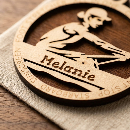 Rowing Laser Engraved Ornament