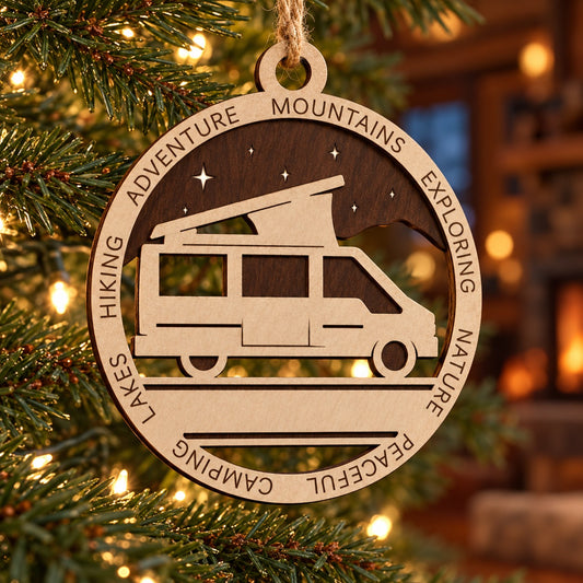 Class B Starry Night #1 2-Layer Laser Cut Ornament