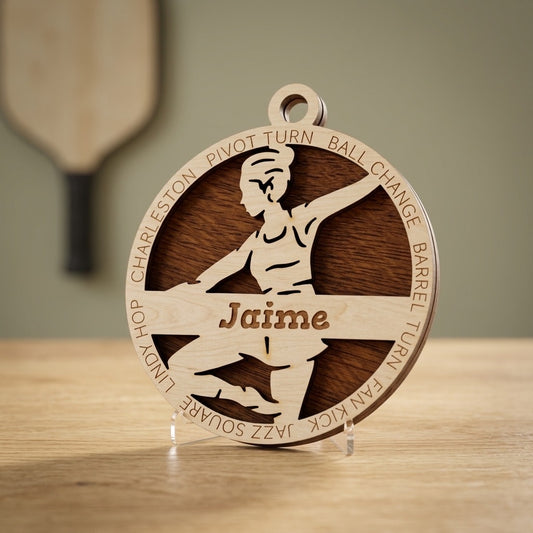 Jazz Dance Laser Engraved Ornament