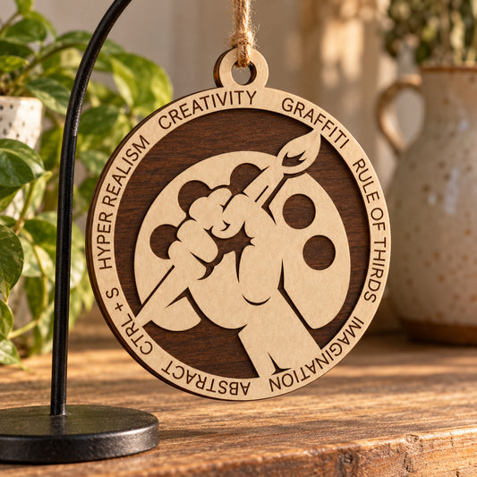 Arts #2 2-Layer Laser Cut Ornament