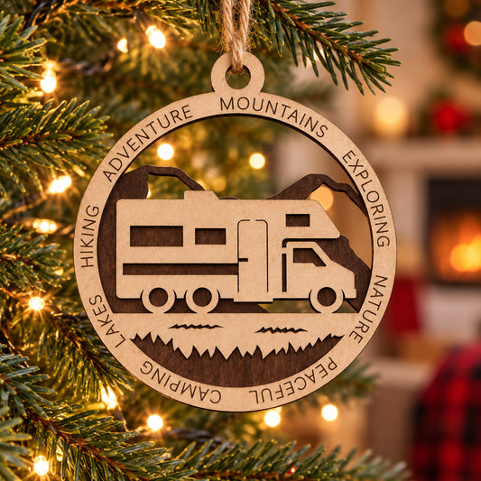 Class C Mountains #2 2-Layer Laser Cut Ornament