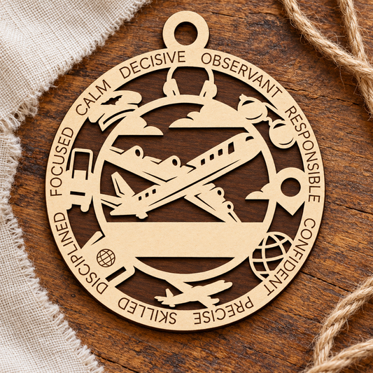 Pilot #1 2-Layer Laser Cut Ornament