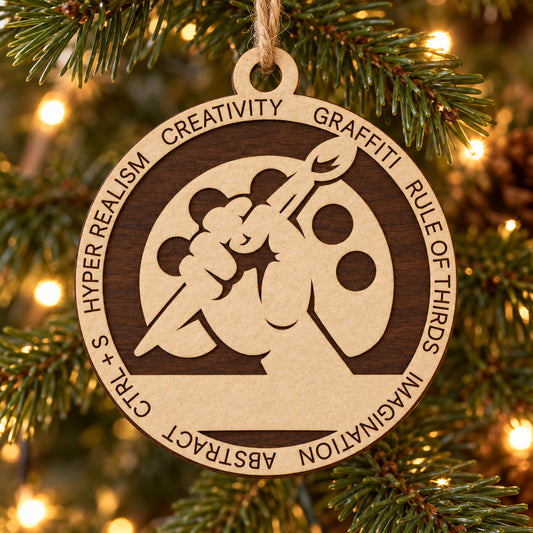 Arts #1 2-Layer Laser Cut Ornament