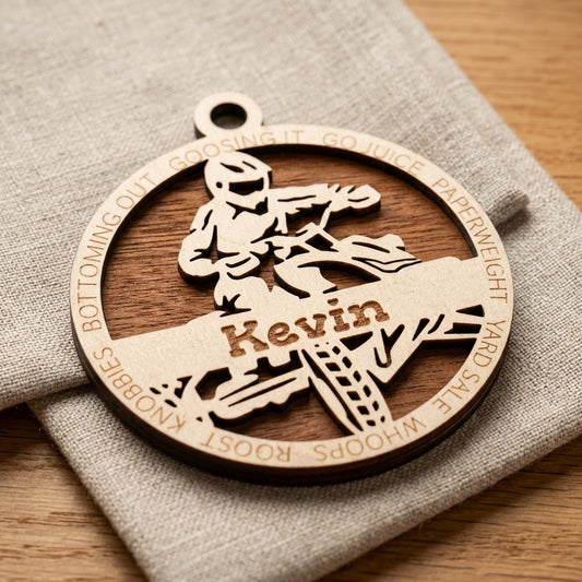 ATV Custom Laser Engraved Ornament