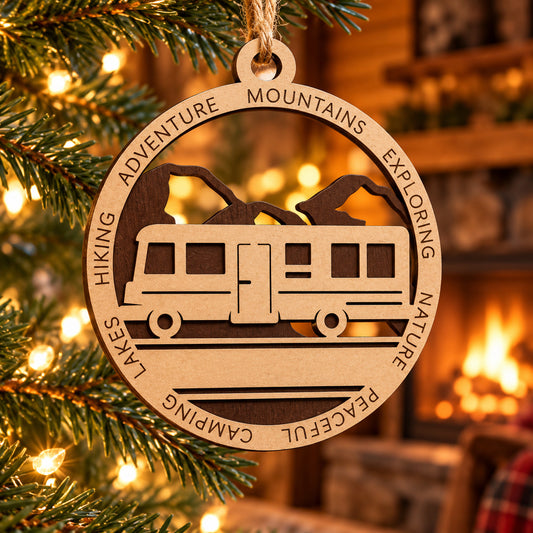 Class A Mountains #1 2-Layer Laser Cut Ornament