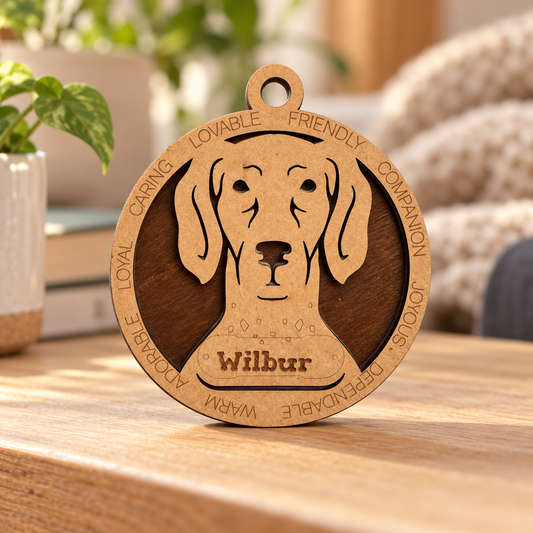 Pointer 2-Layer Laser Cut Ornament