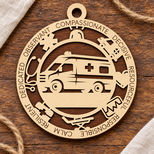 Paramedic #1 2-Layer Laser Cut Ornament