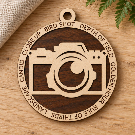 Photography #2 2-Layer Laser Cut Ornament