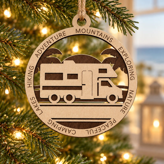 Class C Beach #1 2-Layer Laser Cut Ornament