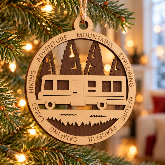 Class A Forest #2 2-Layer Laser Engraved Ornament