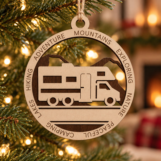 Class C Mountains #1 2-Layer Laser Cut Ornament