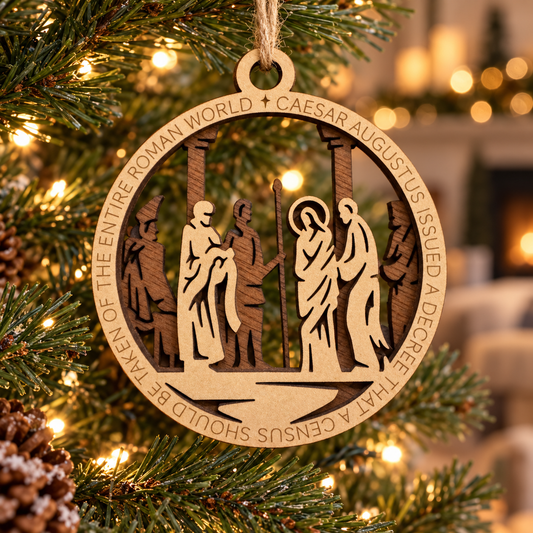 Journey to Bethlehem 2-Layer Laser Cut Ornament