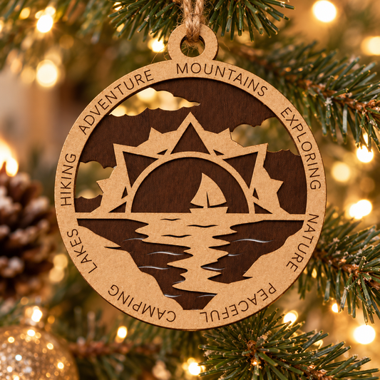 Sun #2 2-Layer Laser Cut Ornament