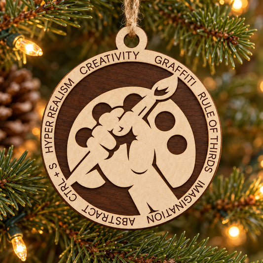 Artist #2 2-Layer Laser Cut Ornament