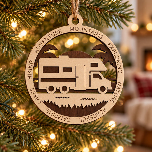Class C Beach #2 2-Layer Laser Cut Ornament