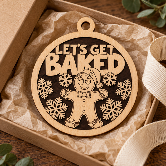 Let’s Get Baked 2-Layer Laser Cut Ornament