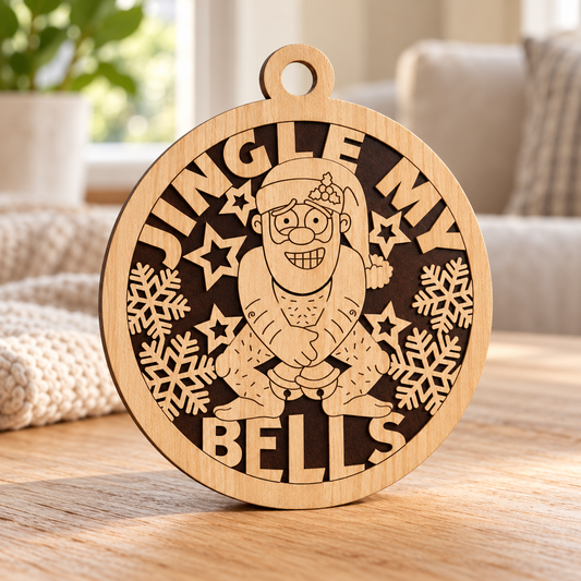 Jingle My Bells 2-Layer Laser Cut Ornament