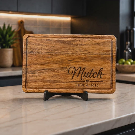 Surname Personalized Wedding Cutting Board